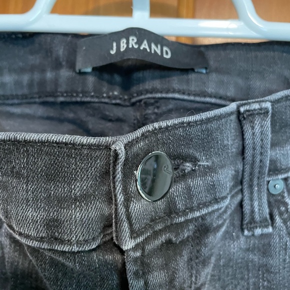 J Brand High Waisted Distressed Black Jeans - Picture 5 of 10